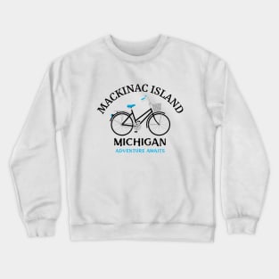 Mackinac Island, Michigan Biking Crewneck Sweatshirt